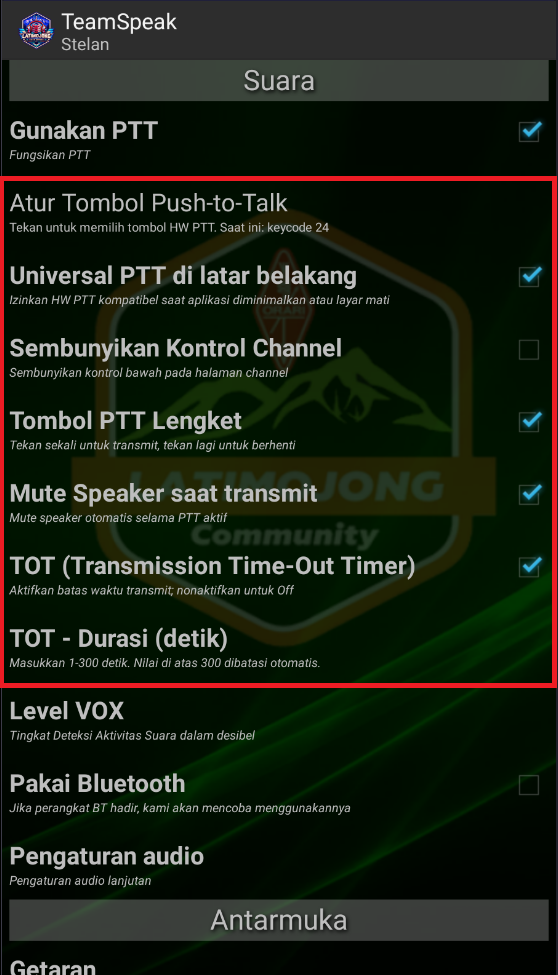 pengaturan 3.0.19